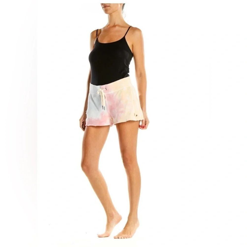 n:PHILANTHROPY Coco-Short tie-dye color pink yellow white nwt xl distressed - Picture 5 of 10